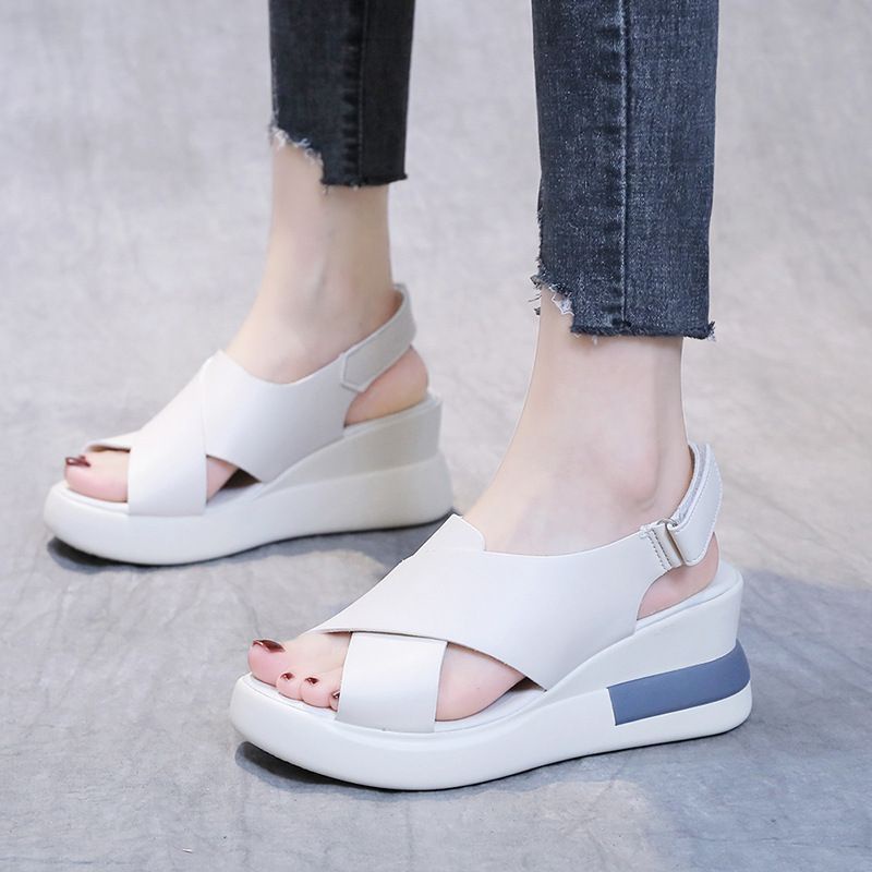 Permata  Sandal Wedges Wanita BL363 Import Sepatu Termurah Ringan Quality Premium