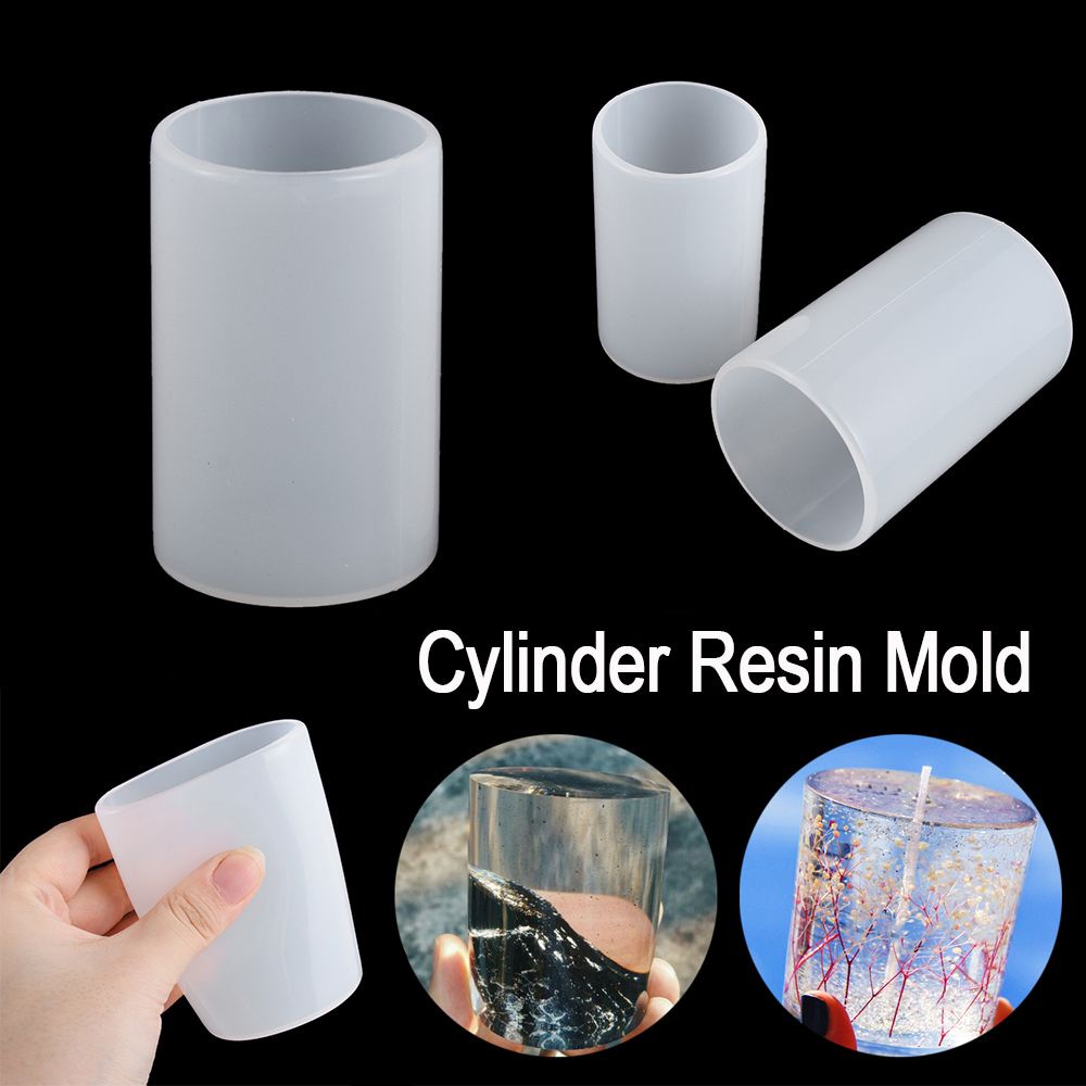 CHOOKEY DIY Craft Silicone Moulds Handmade Casting Cylinder Resin Mold Epoxy Candle Mould Jewelry Making Molds Clay Tool Crystal Glue