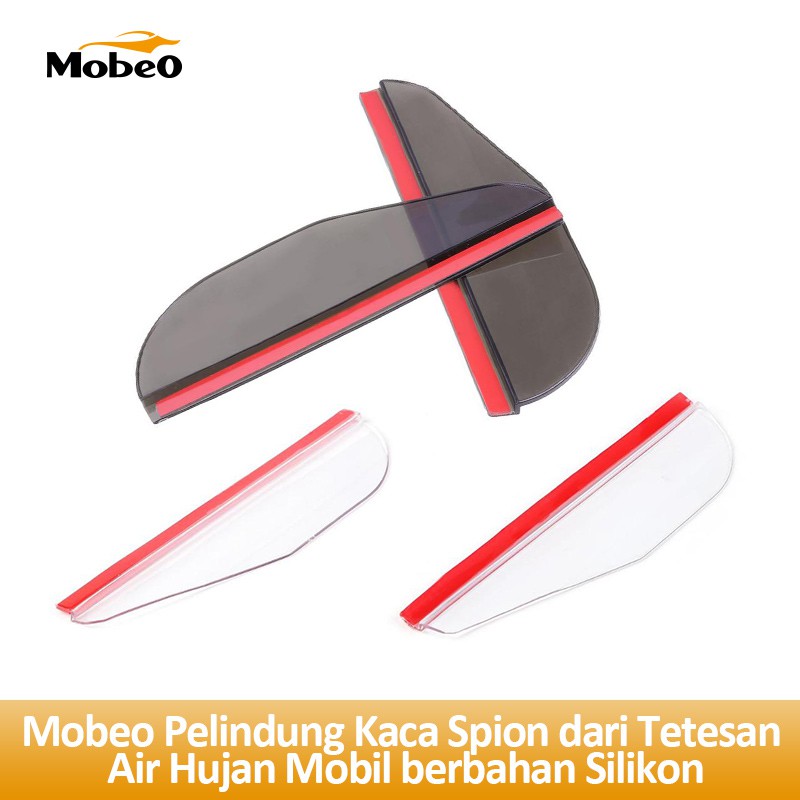 

Mobeo Pelindung / Talang Kaca Spion dari Tetesan Air Hujan Mobil berbahan Silikon (2 pcs)