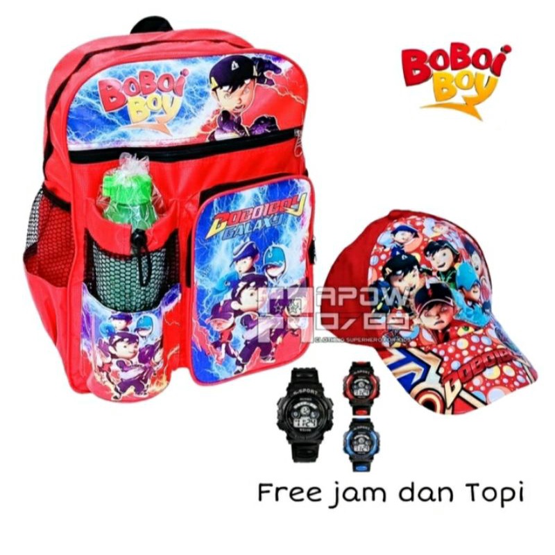 NEW ARRIVAL PAKET HEMAT Ransel Boboiboy backpack anak laki-laki tas anak sekolah