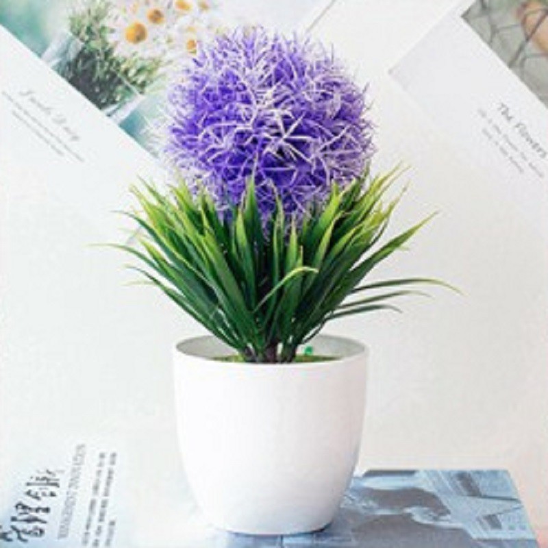 Kunataruma AM346 Bunga plastik / Pajangan bunga Artifisial / Snapdragon Vas-Lavender