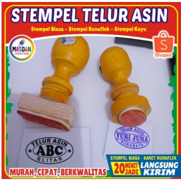 

♜ CETAK STEMPEL STEMPEL KAYU CUSTOM / STEMPEL TELUR ASIN