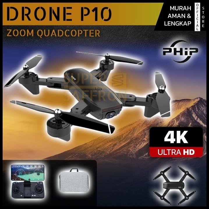Drone Phip P10 Quadcopter Camera Zoom 4K Hd Murah Remote Control