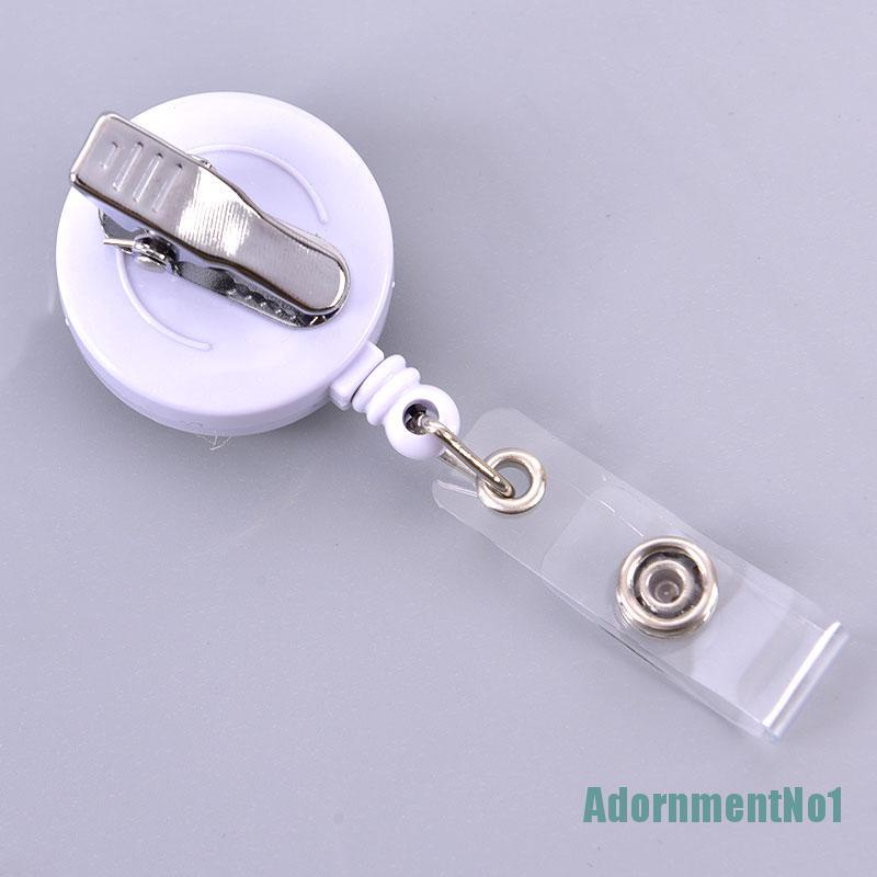 (AdornmentNo1) Badge Reel Retractable Dengan Klip Ikat Pinggang Untuk Kartu ID / Dokter / Perawat