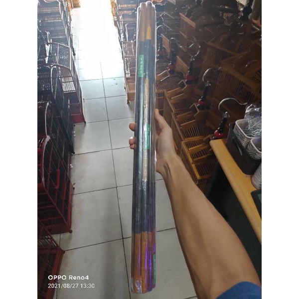 Tangkringan sangkar murai amplas Kayu Jati 60 CM no 1,2,3 Isi 10