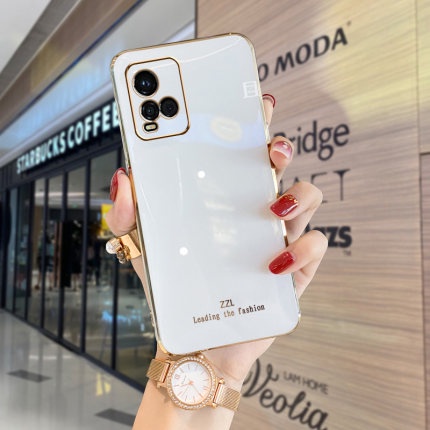 Case Vivo Y21 Case Vivo Y21T Case Vivo Y21S Case Vivo Y33s Case Vivo Y01 Y33T Case Vivo Y20 Y12S Y20S G Y15S Y50 Y30 Y30i Y17 Y15 Y12 Y12i Y95 Y93 Y91 Y91i Y51 Y51A Y53S Fashion Straight Edge Phone Case ZB-White