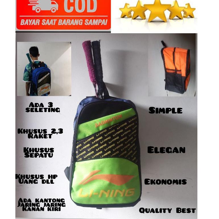 Tas Raket Ransel Badminton - Tas Raket Bulutangkis - Tas Badminton 3 Seleting - Tas Raket Badminton