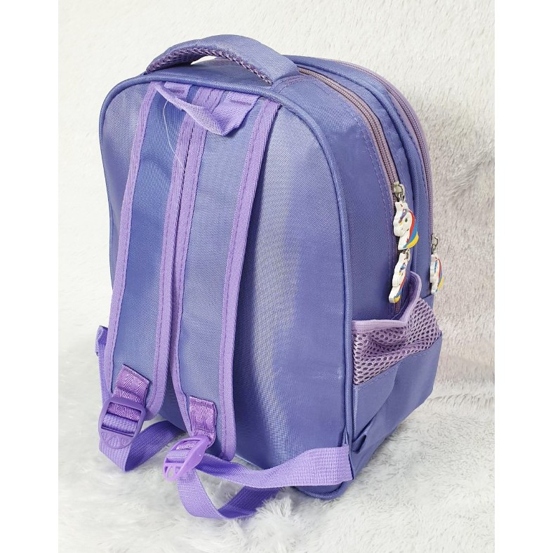 PROMO 10.10 RANSEL TIMBUL TERMURAH Tas Anak Sekolah TK Perempuan LILAC MAHKOTA LILY 3D TIMBUL IMPORT