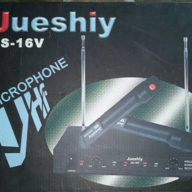 Microphone Wireless 2Ch VHF Jueshiy
