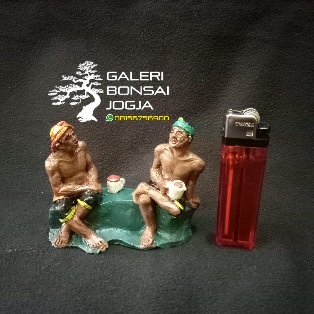 MINIATUR BONSAI ORANG NGOPI
