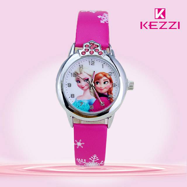 Jam Tangan Anak Perempuan Princess Elsa Anna Frozen - FG0701A