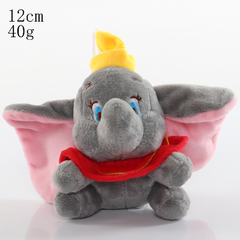 1pc Boneka Dumbo Kartun Anime Gajah Bahan Plush Lembut Ukuran 22cm 12cm Untuk Hadiah Ulang Tahun