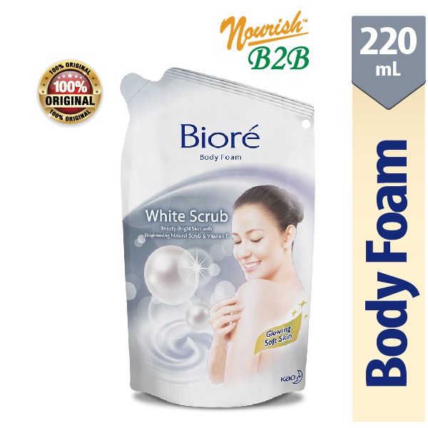 Jual Biore Body Foam Whitening Scrub Refill Sabun Mandi Sabun Cair