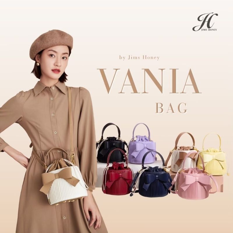 VANIA BAG JIMS HONEY ORI TAS SELEMPANG WANITA CUTE IMPOR FASHION CEWEK KOREA HAND SLING BUCKET CANTIK JIMSHONEY