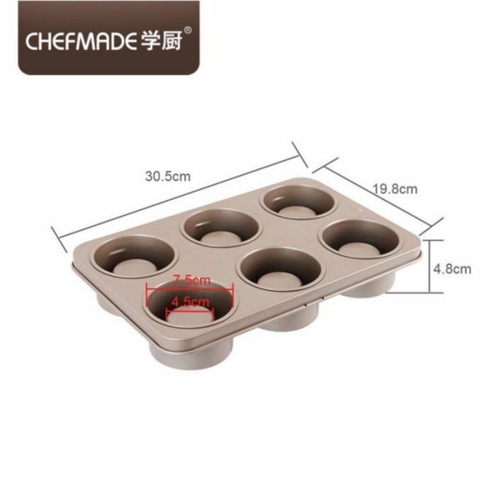 chefmade 6 cups bowl maker wk9051/ muffin / cup cake bulat