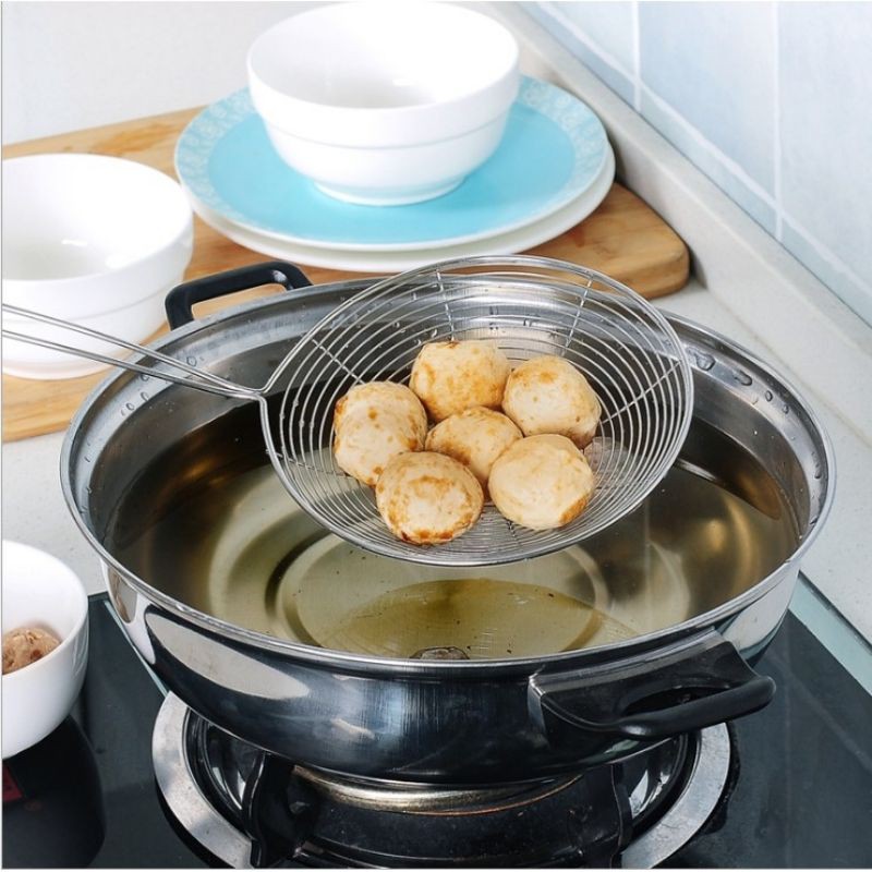 Serok Gorengan Jaring / Serok Stainless / Serok Saringan Minyak Stainless