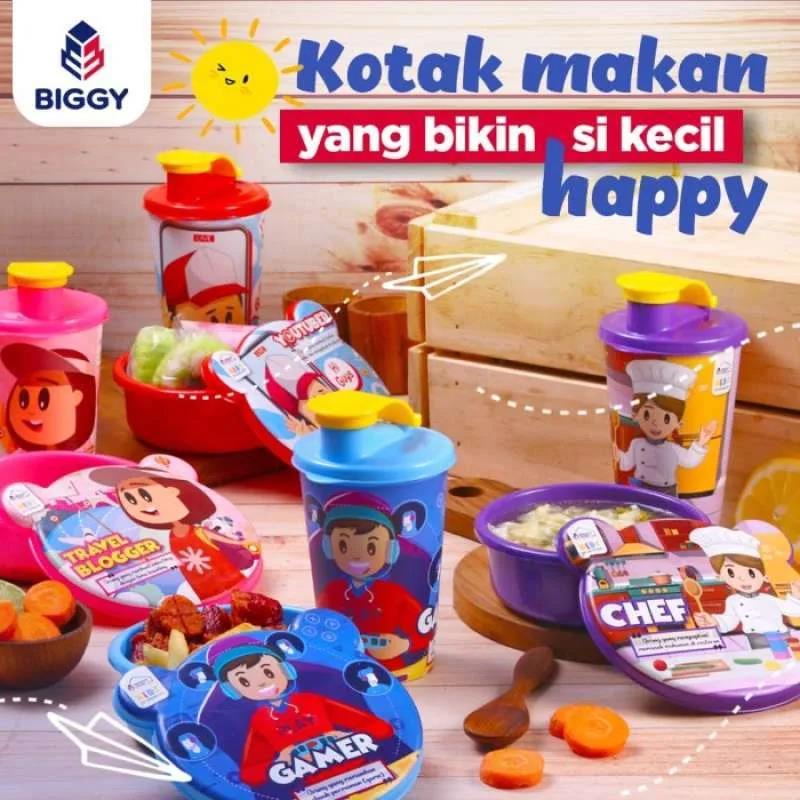 Lunch Box Catania Set + Tumbler / Box Kotak Bekal Anak / Kado Souvenir Ultah Tempat Makan Sekolah Bo