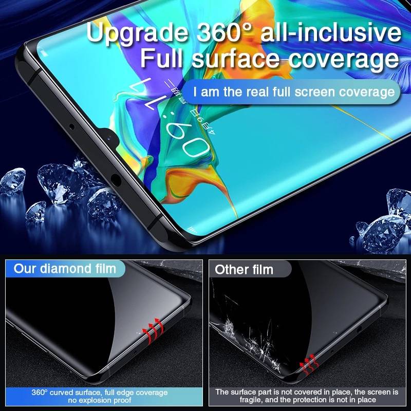 Full Cover Tempered Glass For Huawei P30 P40 P20 Mate 30 10 20 Lite Pro Screen Protector Huawei Honor 20 Pro 30 9X Curved Glass