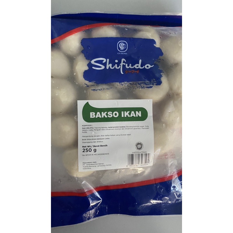 

Shifudo Bakso Ikan 250Gr Frozen Food