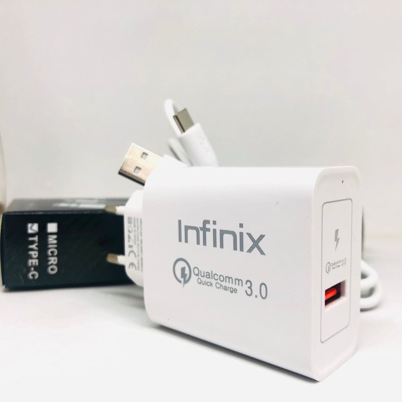 GROSIR CHARGER INFINIX ZERO X 33w MICRO TYPE C FASTCHARGING QC3.0