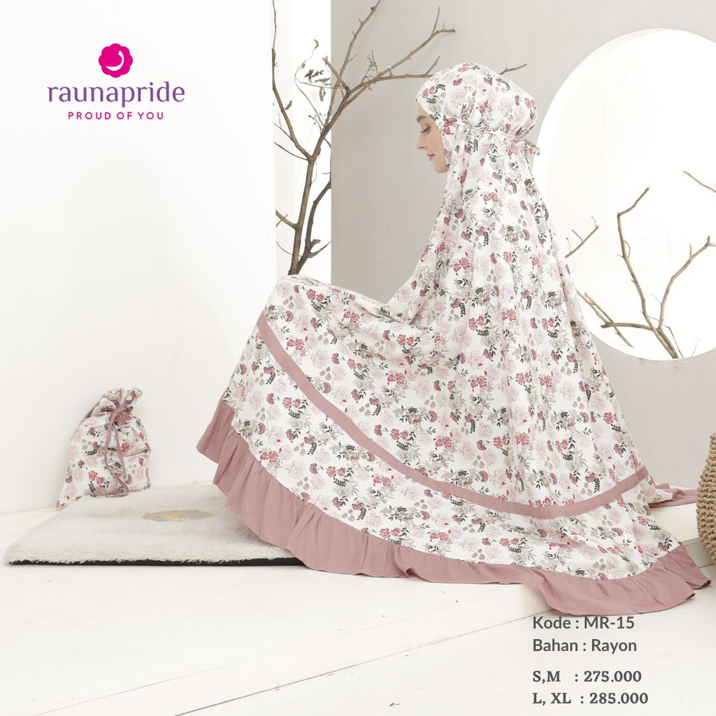 Mukena Rauna MR -15 / Raunapride / Mukena Rauna / Mukena Dewasa
