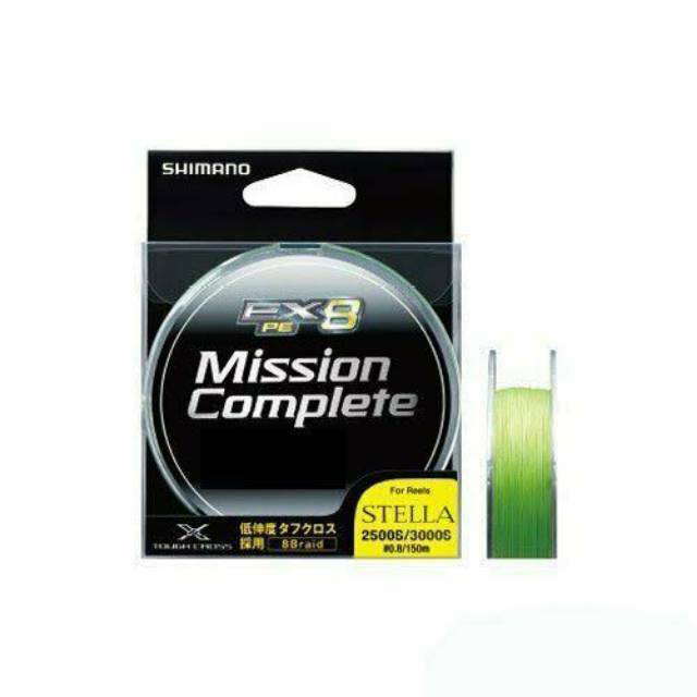PE Shimano Mission Complete 200 Meter PE 1.5 2 33lb 40lb Promo Murah