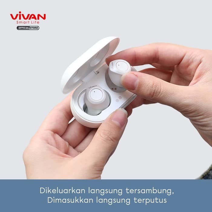 EARPHONE BLUETOOTH VIVAN LIBERTY T100 ORIGINAL GARANSI