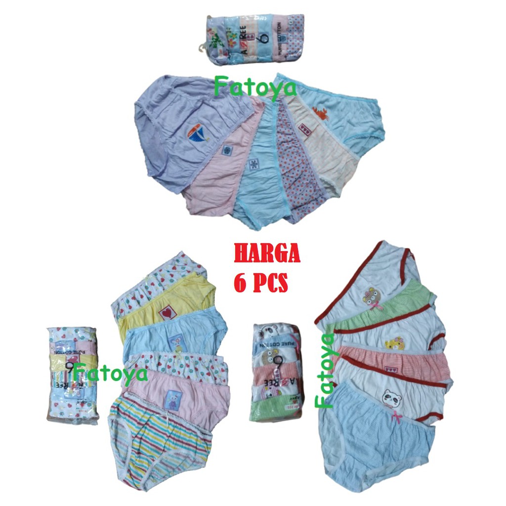 Agree Celana Dalam Anak Perempuan Cewek (6 PCS)