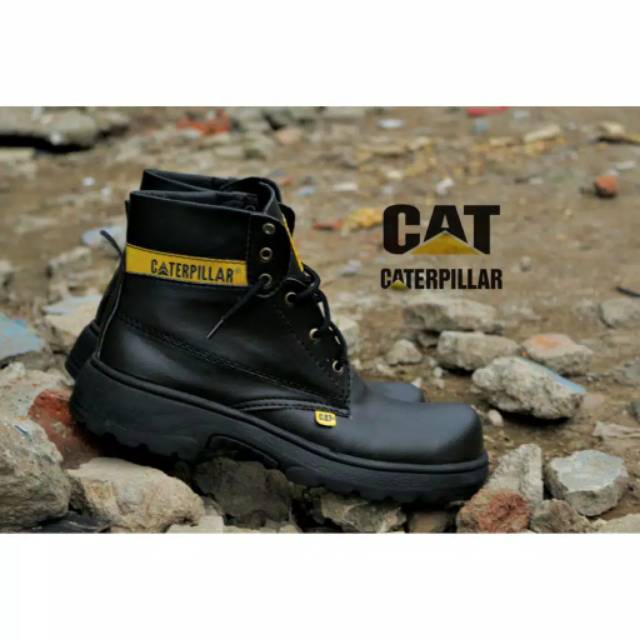 SEPATU SAFETY UJUNG BESI CAT PDL PDH TNI POLRI PROYEK LAPANGAN