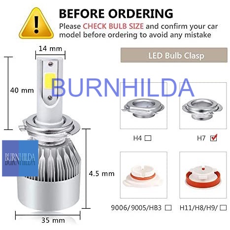 Lampu Mobil Headlight LED H1 COB 2 PCS C6 LED Car Headlights 80W 8000LM COB Auto Headlamp Bulbs H1 H3 H4 H7 H11 9005 9006 HB3 HB4 Car Styling Led Lights Bulbs H1 mobil motor burnhilda