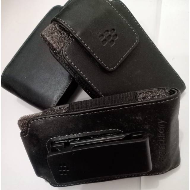Leather Case Sarung Celup Pinggang Kulit Blackberry 8520 9860 9800 9220 9790 9360 Porche jepit