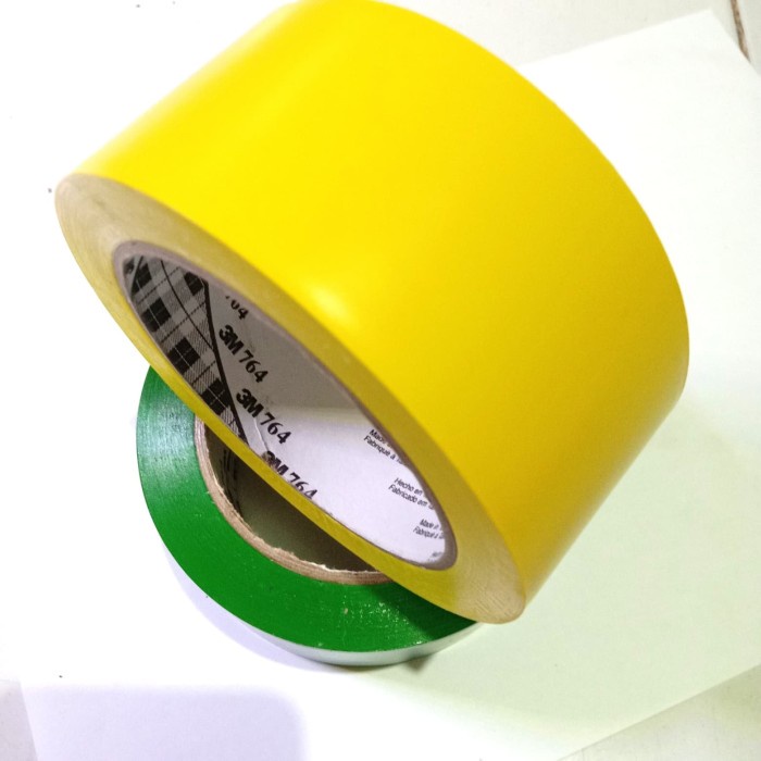 

Eklusif Lakban Lantai 3M 764 Kuning-Floor Marking Tape-Isolasi Lantai Vinyl 2" Gilaa!!!