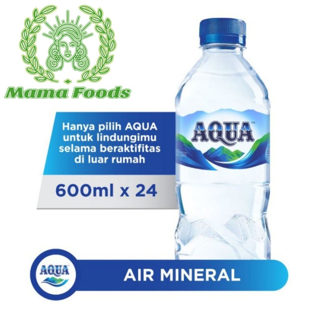 

Air Minum AQUA 600ml Kemasan Mineral Botol Tanggung Sedang Harga Agen