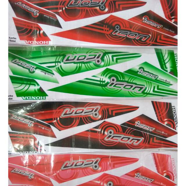 Sticker stiker motor striping thailand beat karbu