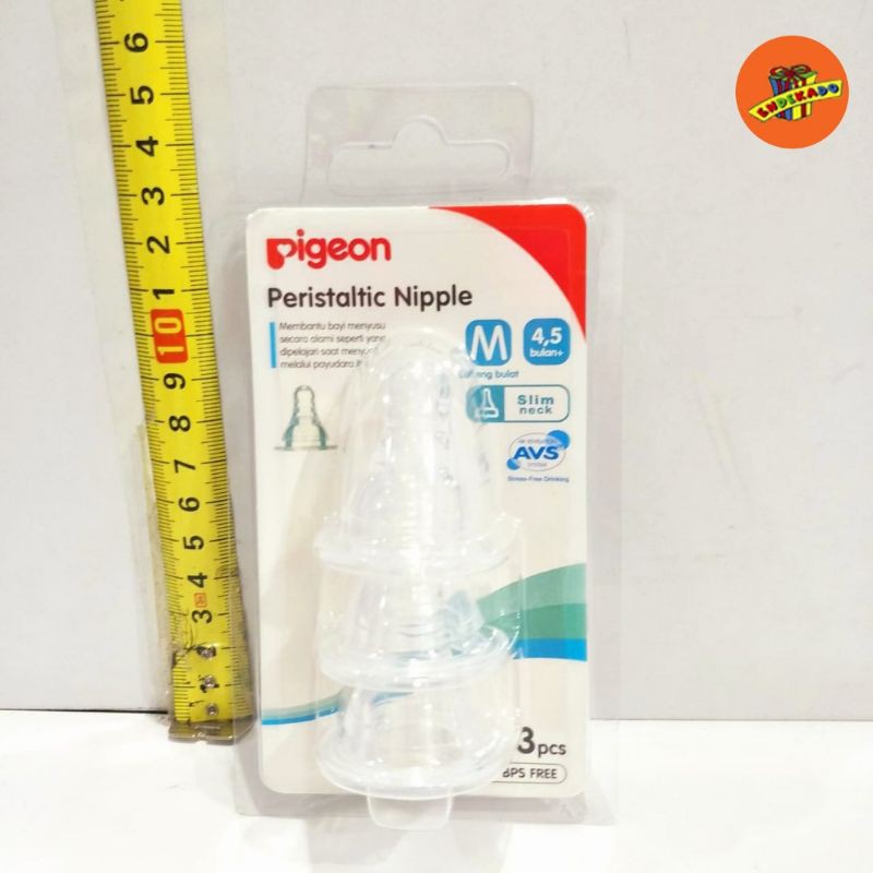 Pigeon Peristaltic Nipple 3pc