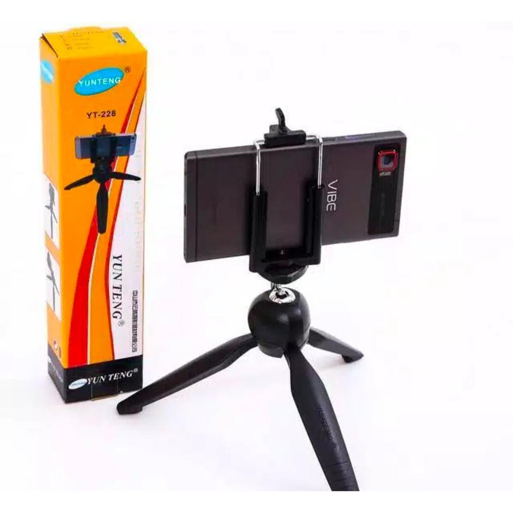 Vinztstore - Tripod / Tripod Handphone / Tripod Mini Yunteng YT-228 / Tripot Hp Mini  Termurah BISA