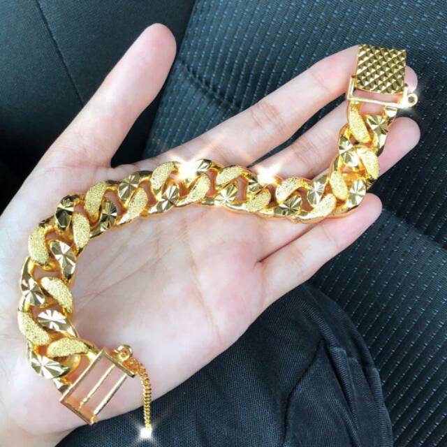 Gelang Rantai Gold Titanium 316L