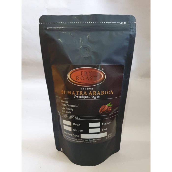 

DISKON - (BISA COD) KOPI SUMATRA ARABICA 500 GRAM (BIJI DAN BUBUK) - BIJI, MEDIUM TO DARK