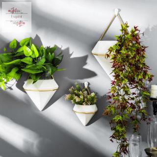 Pot Bunga Gantung Bahan Keramik Dengan Stand Holder Kotak Pot Bunga Gantung Bahan Keramik Dengan Stand Holder Kotak