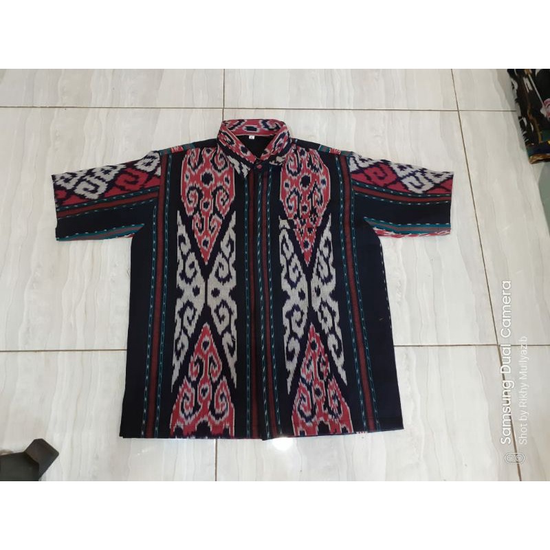 kemeja tenun jepara baju tenun cowok casual Baju tenun jepara KT1