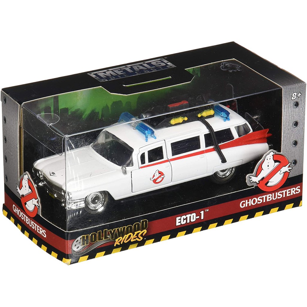 JADA skala 24 GHOSTBUSTERS GHOSTBUSTER ECTO 1 - 1a 2 HOLLYWOOD MOVIE PROMO FLASH SALE ORIGINAL 100%