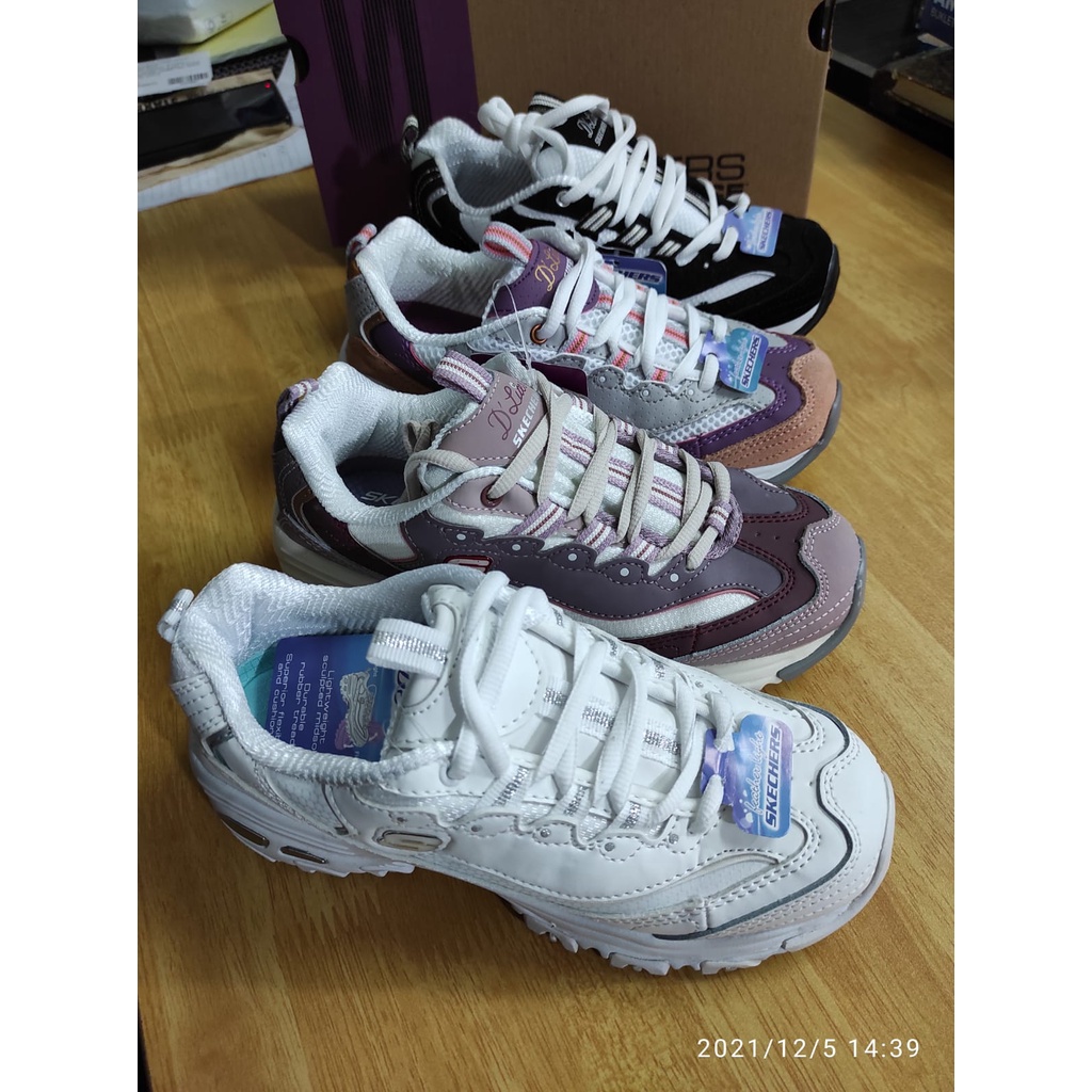 Sepatu Original Skechers Dlites Sure Thing II / Skechers Murah / Sneakers Wanita / Walking / Running