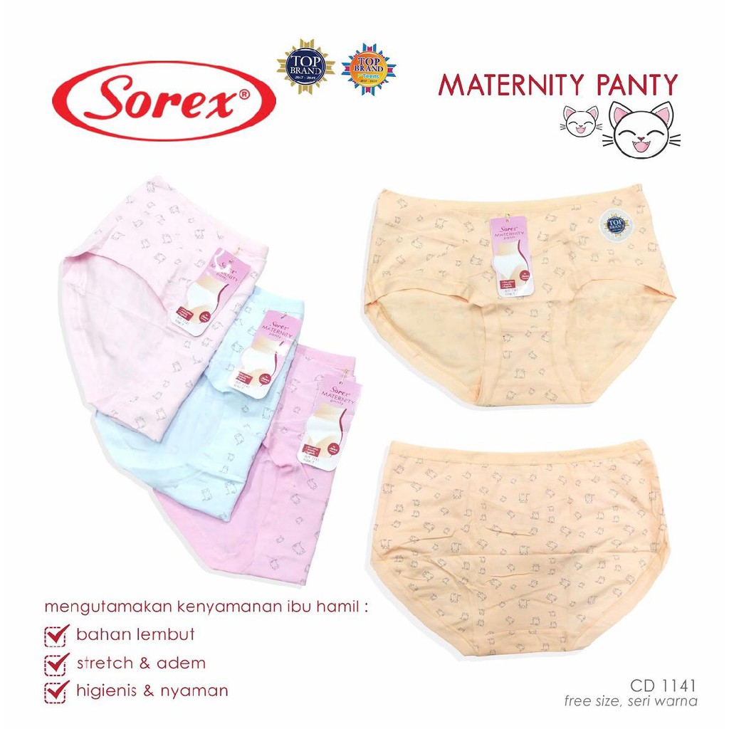 CELANA DALAM WANITA SOREX, CD IBU HAMIL 1141/1143/ 1140/ 1139/ 1134/ 1133 MATERNITY PANTS; CD HAMIL MINI