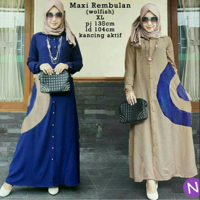 Dress maxi rembulan