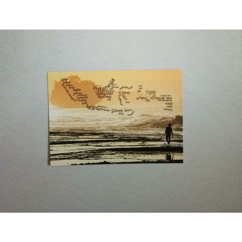 

WC World Cloud Indonesia Postcard series Kartu pos kartupos