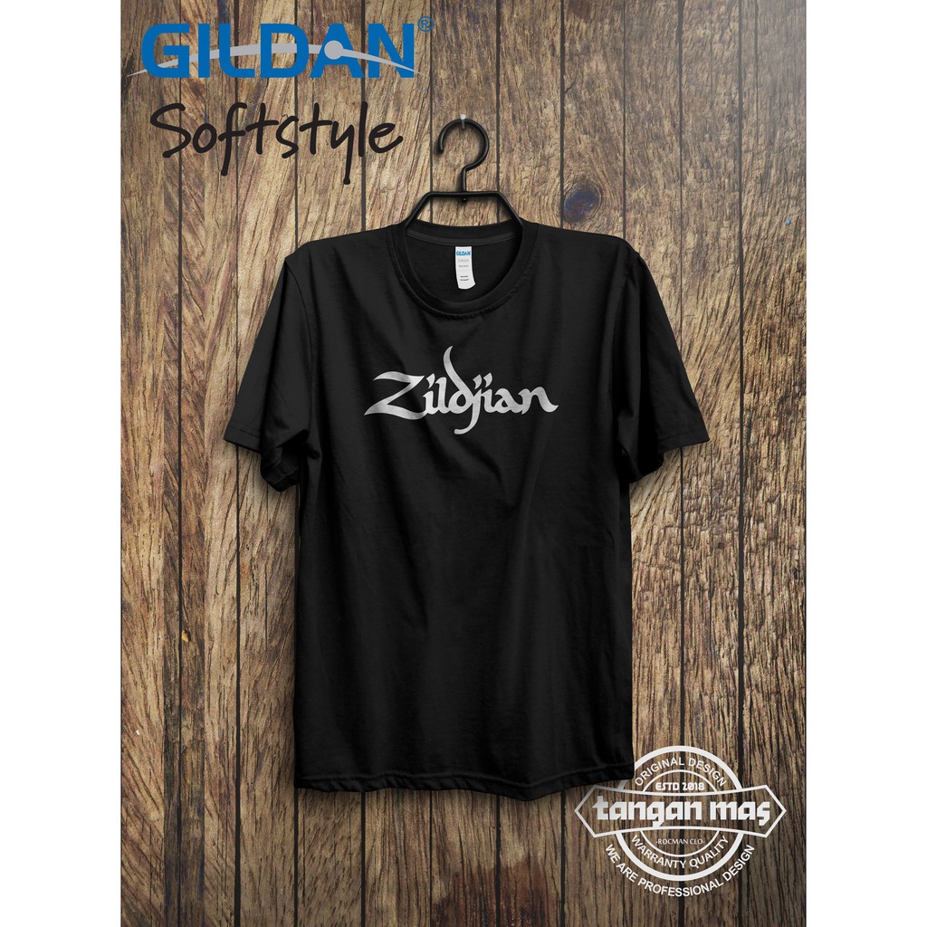 Baju Kaos Pria Distro Keren Zildjian Gildan Softstyle Terbaru Terlaris Pakaian Berkualitas Desain Sablon Simpel Logo Elegan Shopee Indonesia