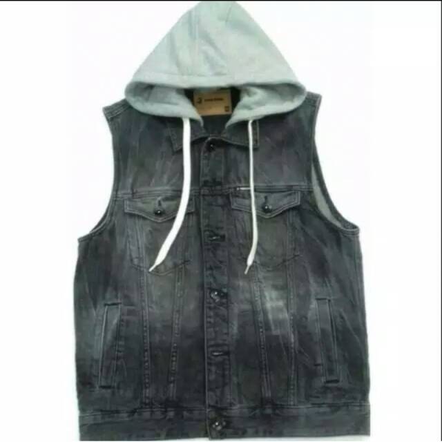 New vest /Rompi Jeans kupluk 3SECOND ORIGINAL