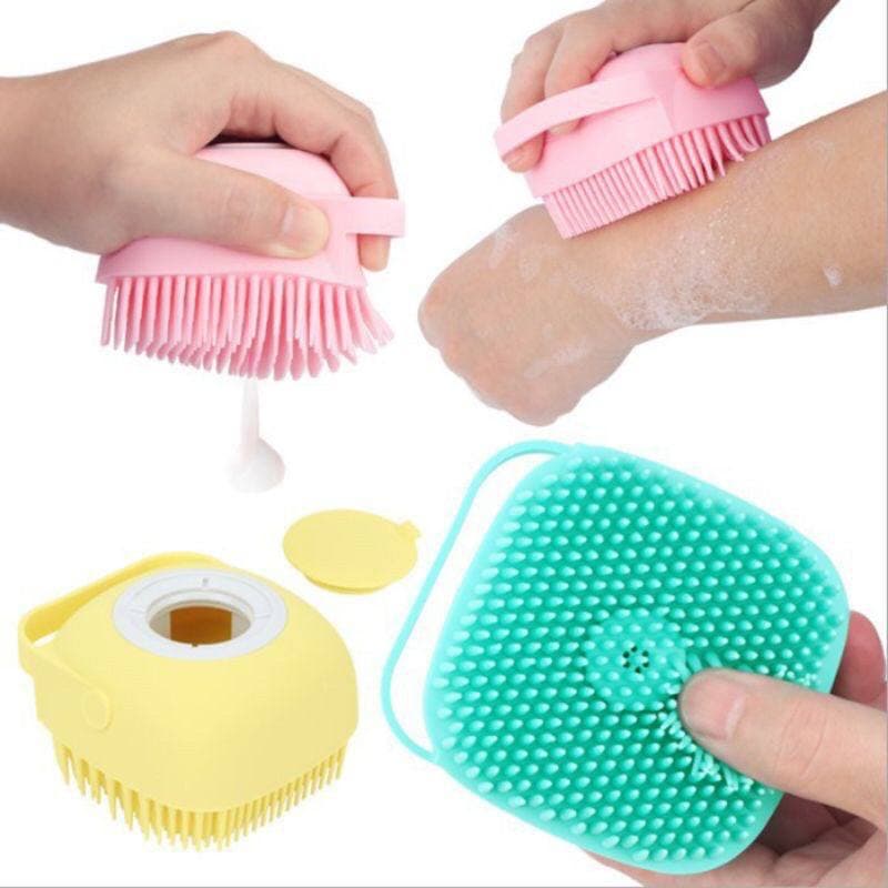 Shower brush / Sikat Mandi Silikon Kualitas Premium Dispenser portable