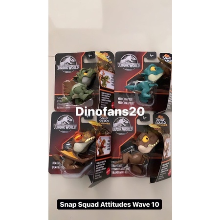 Jurassic World Figure Snap Squad Attitude Wave 10