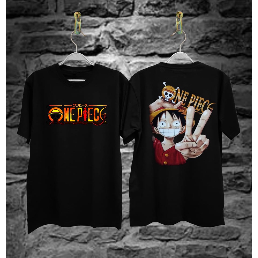 Baju Kaos Distro Tshirt Pria Wanita Keren Lengan Pendek Anime One Piece Terbaru Motif Sablon Bergambar Cod Kaos Cewek Kaos Cowok Kaos Dragon Kaos Samurai Kaos Unisex Kaos Couple